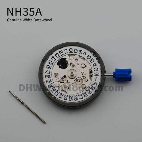 Seiko NH35A White Mechanical Watch Movement (Date/Crown 3H)